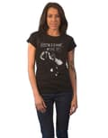 Miniatyrbild 1 av 4: Fleetwood Mac T Shirt Rumours Band Logo Official Womens Skinny Fit Black