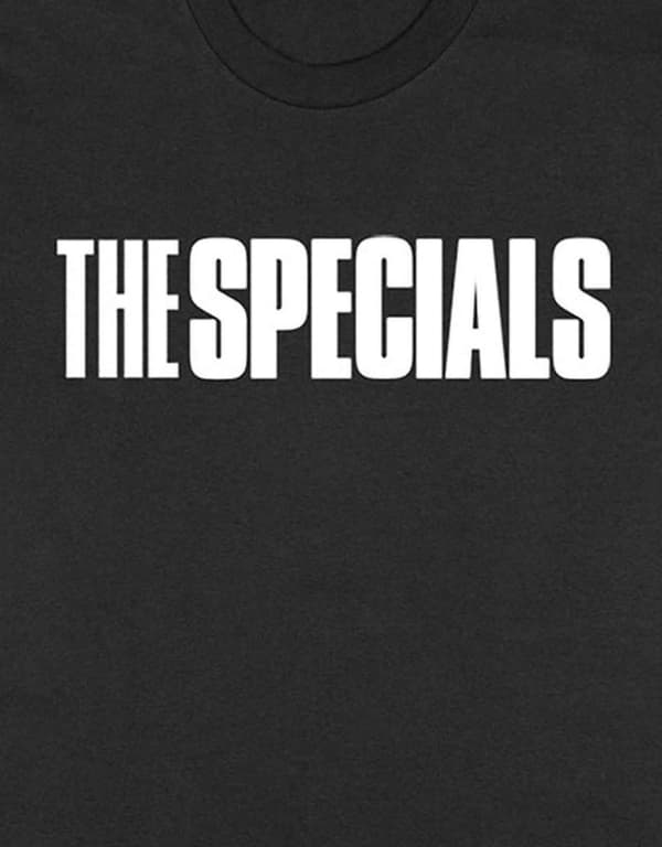 The Specials T Shirt Solid Band Logo Official Mens Black