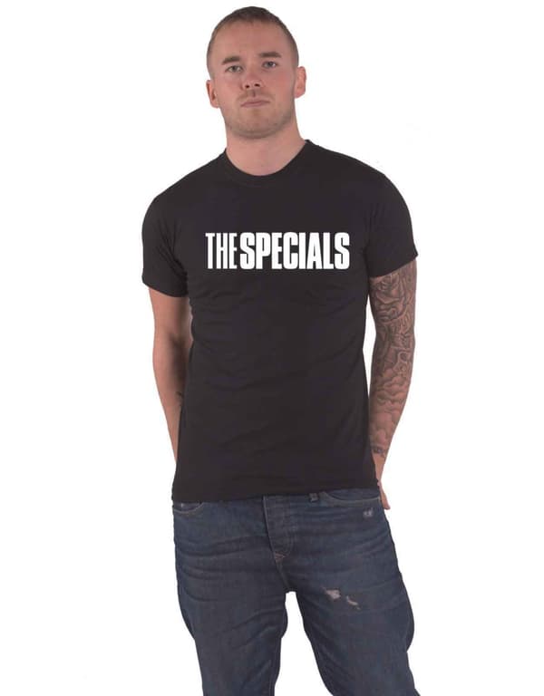 The Specials T Shirt Solid Band Logo Official Mens Black