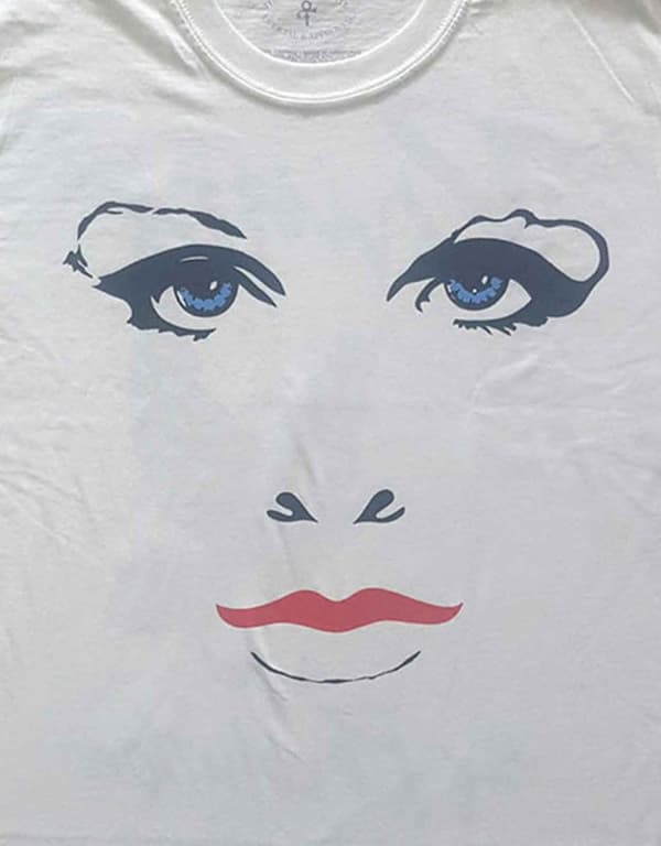 Prince T Shirt Faces and Doves Logo Official Mens White