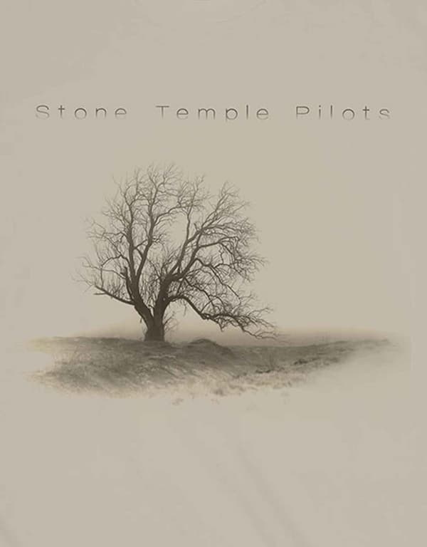Stone Temple Pilots T Shirt Perida Tree Band Logo Official Mens Natural
