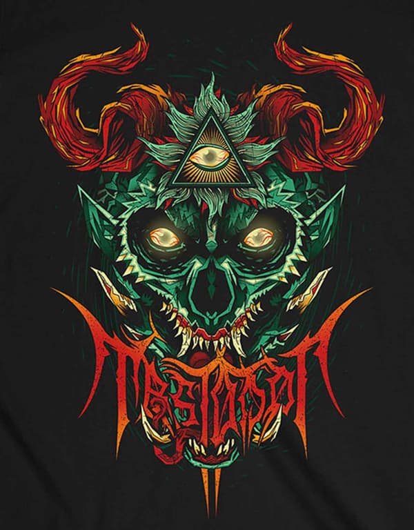 Mastodon T Shirt Leaf Beast Band Logo Official Mens Black