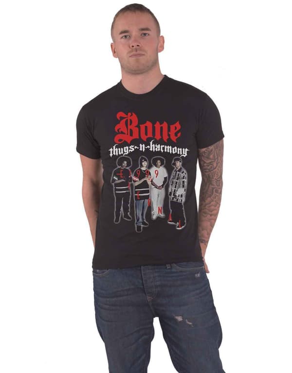 Bone Thugs N Harmony T Shirt Est 1999 Logo Official Mens Black Black XL