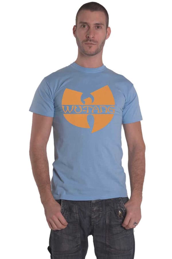 Wu Tang Clan T Shirt Katana Logo Official Unisex Blue Blue S