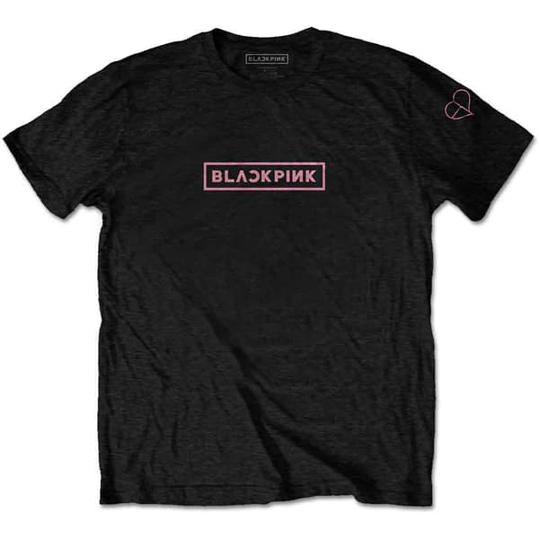 BlackPink T Shirt The Album Tracklist Logo Official Unisex Black