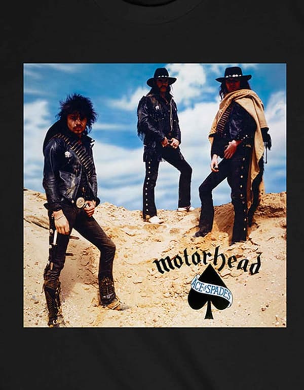 Motorhead T Shirt Ace of Spades Photo Band Logo Official Mens Black