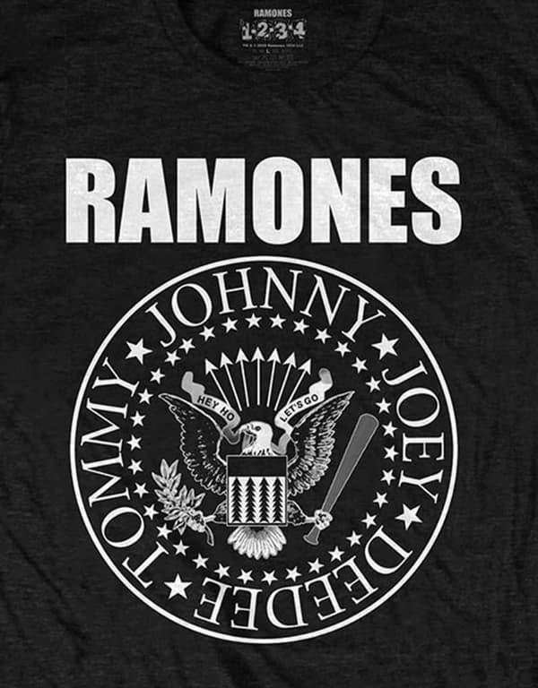 Ramones Kids T Shirt Presidential Seal Band Logo Official Black Ages 1-15 yrs