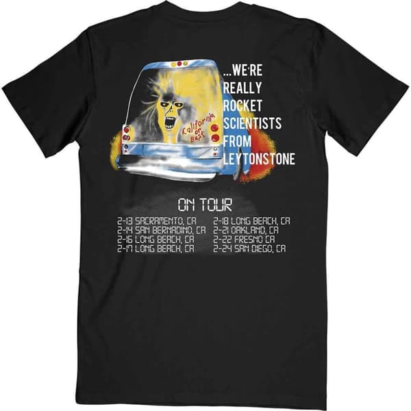Iron Maiden T Shirt Not An English Rock Band Tour Official Mens Black