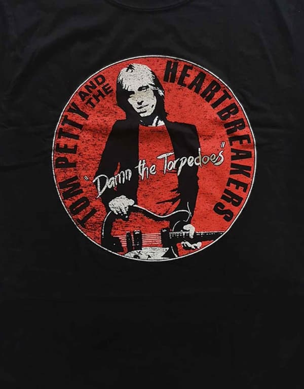 Tom Petty and The Heartbreakers T Shirt Damn The Torpedoes Official Mens