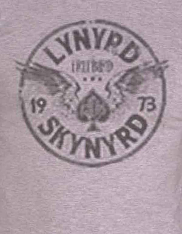 Lynyrd Skynyrd T Shirt Freebird 73 Wings Band Logo Official Mens Grey