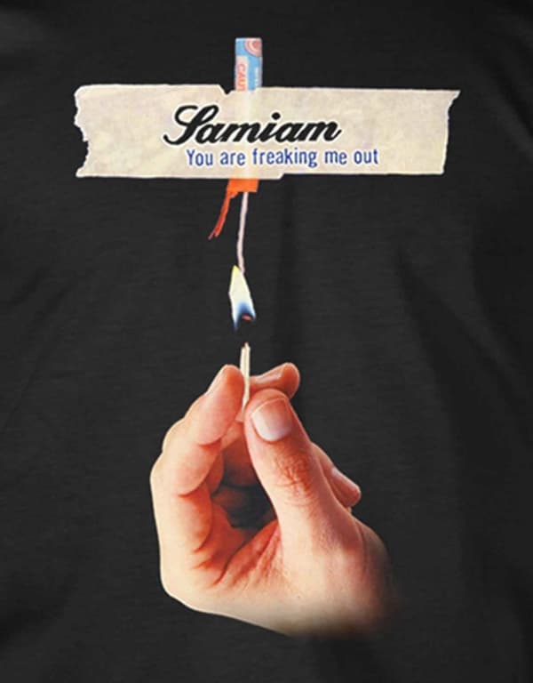 Samiam T Shirt You Are Freaking Me Out Band Logo Official Mens Black