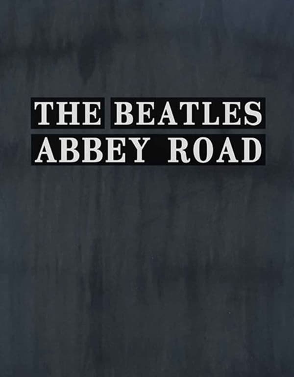 The Beatles T Shirt Abbey Road Sign Band Logo Official Dip Dye Black Unisex