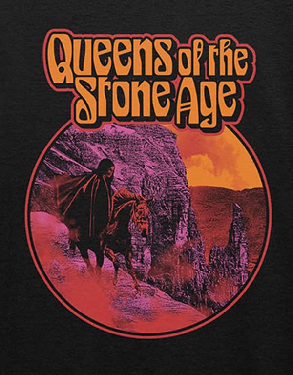Queens Of The Stone Age T Shirt Hell Ride Band Logo Official Mens Black