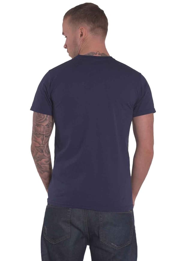 Van Halen T Shirt Classic Red Band Logo Official Mens Navy Blue