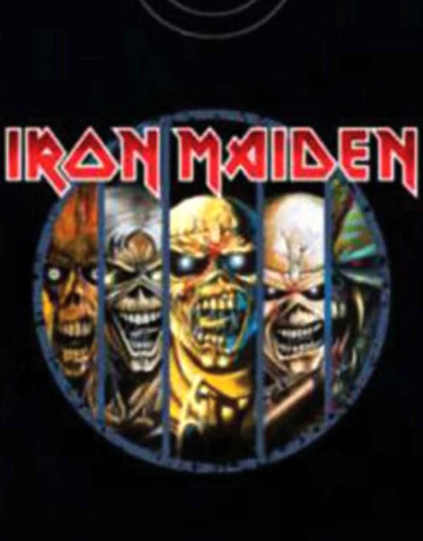 Iron Maiden T Shirt Eddie Evolution Band Logo Official Mens Black L