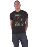 Miniatyrbild 1 av 4: Bob Marley T Shirt Roots Rock Reggae Homage Logo Official Mens Black