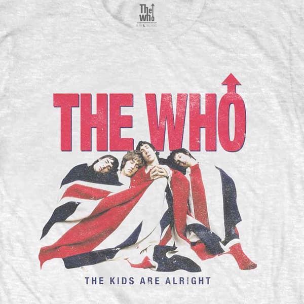 The Who T Shirt Kids Are Alright Vintage Band Logo Official Mens White