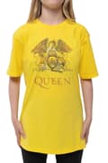 Miniatyrbild 3 av 4: Queen Kids T Shirt Classic Crest Band Logo Official Yellow Ages 3-14 yrs