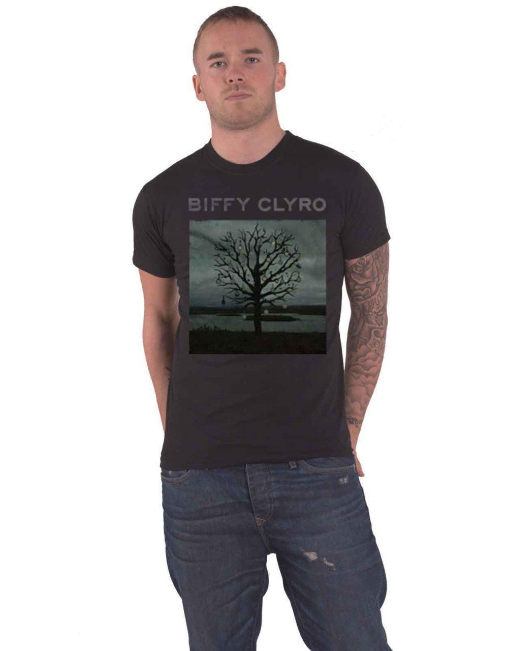 Biffy Clyro T Shirt Chandelier Band Logo Official Mens Black