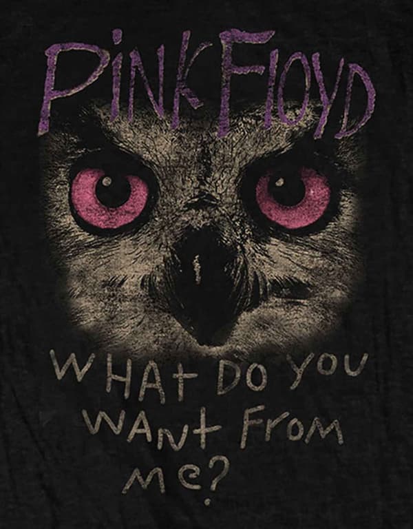 Pink Floyd T Shirt what do you want from Me Official Womens Skinny Fit Black