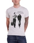 Miniatyrbild 1 av 2: Simon and  Garfunkel T Shirt Walking Logo Official Mens Light Heather