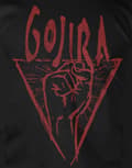 Miniatyrbild 3 av 4: Gojira T Shirt Power Glove Band Logo Official Mens Black Organic