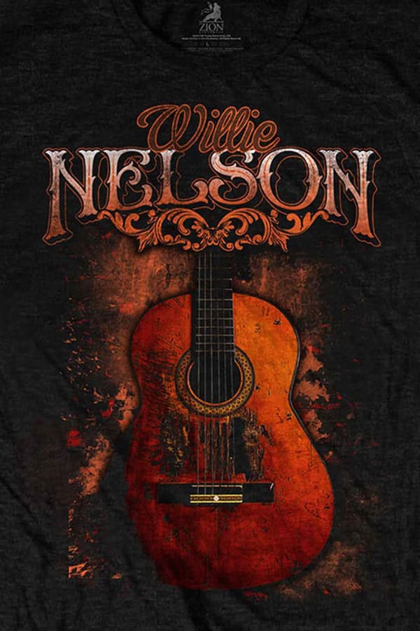 Willie Nelson T Shirt Trigger Logo Official Mens Black