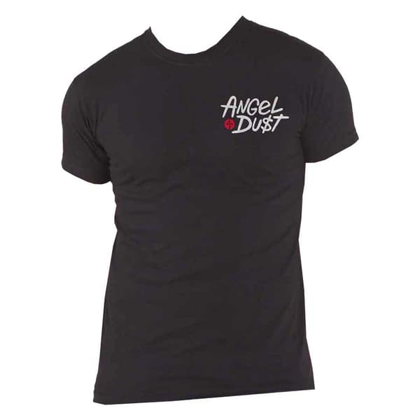 Angel Dust T Shirt Mouth Repeat Band Logo Official Mens Black