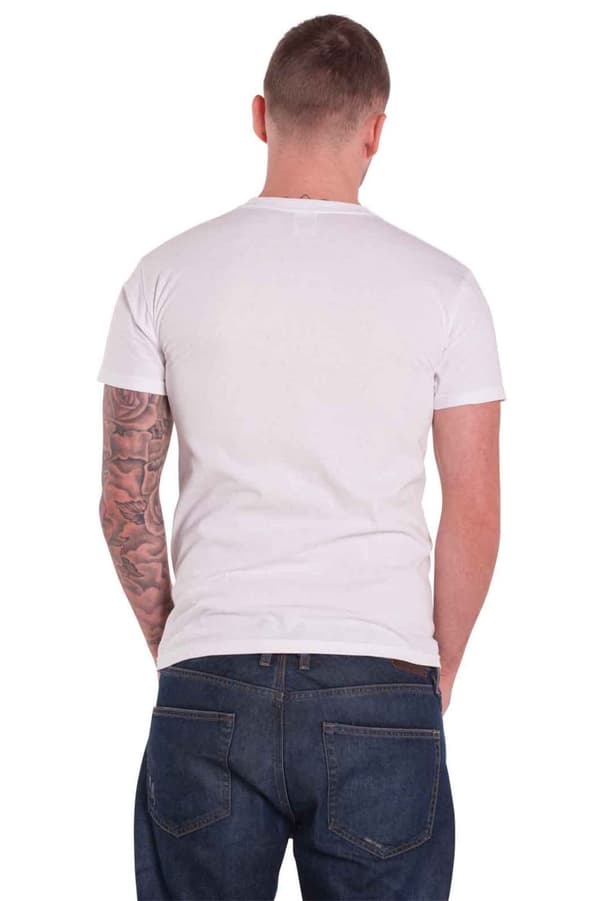 Aerosmith T Shirt Aero Force One Band Logo Official Mens White