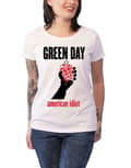 Miniatyrbild 1 av 4: Green Day T Shirt American Idiot Heart Official Womens Skinny Fit White