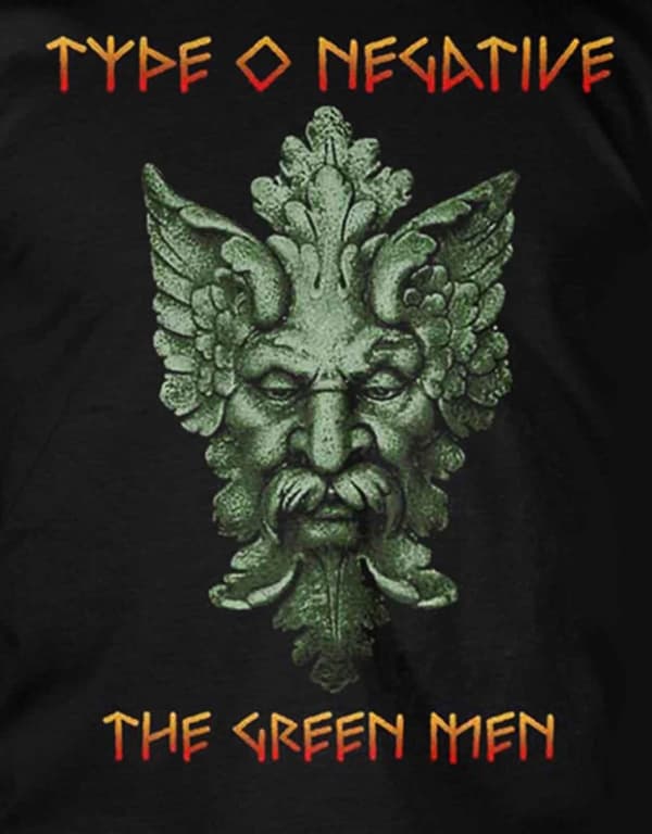 Type O Negative T Shirt The Green Men Band Logo Official Mens Black