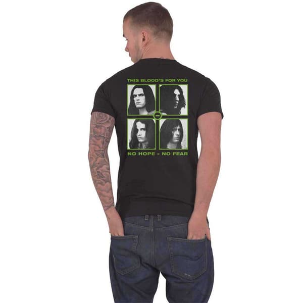 Type O Negative T Shirt The Green Men Band Logo Official Mens Black