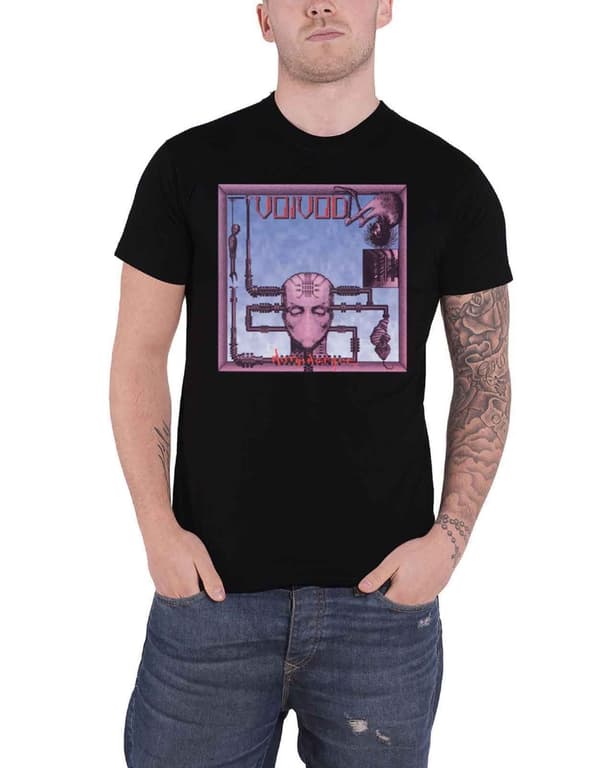 Voivod T Shirt Nothingface Band Logo Official Mens Black