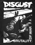 Miniatyrbild 3 av 4: Disgust T Shirt Brutality Of War Band Logo Official Mens Black