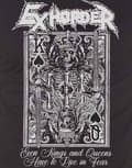 Miniatyrbild 3 av 4: Exhorder T Shirt Kings Queens Band Logo Official Mens Black