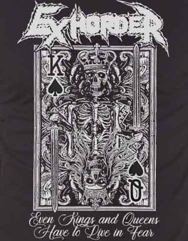 Exhorder T Shirt Kings Queens Band Logo Official Mens Black