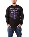 Miniatyrbild 1 av 4: Fear Factory T Shirt Demanufacture Band Logo Official Mens Black Long Sleeve