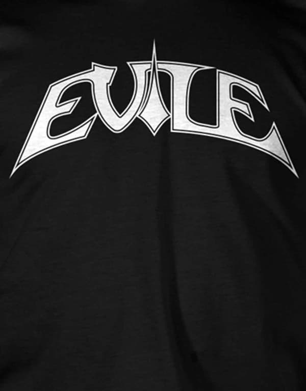 Evile T Shirt Band Logo Official Mens Black