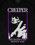 Miniatyrbild 3 av 4: Creeper T Shirt Infinite Void Band Logo Official Mens Black