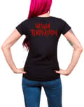 Miniatyrbild 2 av 4: Within Temptation T Shirt Purge Outline Red Face Official Womens Skinny Fit