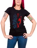 Miniatyrbild 1 av 4: Within Temptation T Shirt Purge Outline Red Face Official Womens Skinny Fit