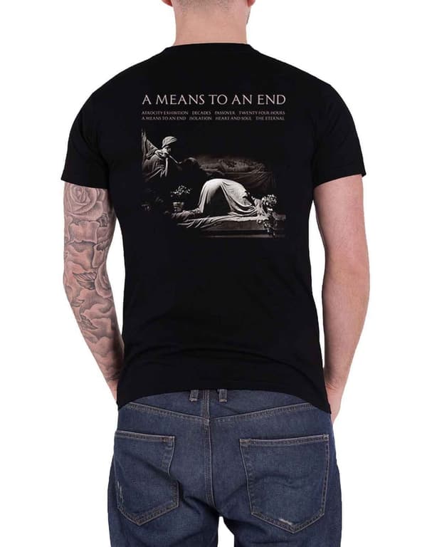 Joy Division T Shirt A Means To An End Band Logo Official Mens Black