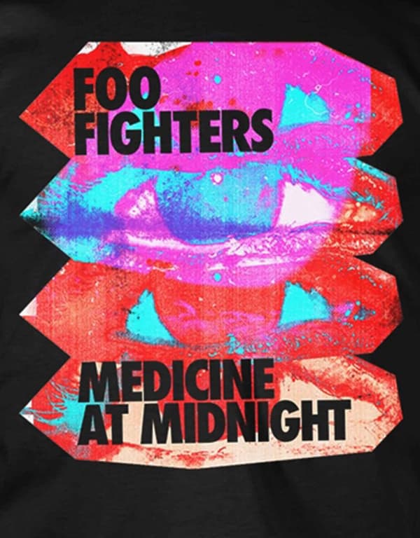 Foo Fighters T Shirt Medicine At Midnight Album Official Mens Black S