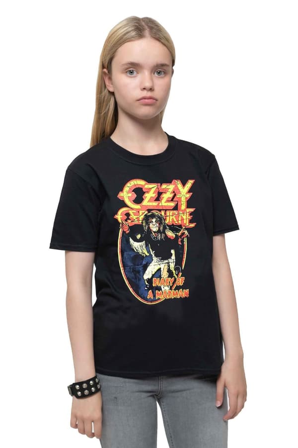 Ozzy Osbourne Kids T Shirt Vintage Diary Of A Madman Official Ages 5-14 yrs