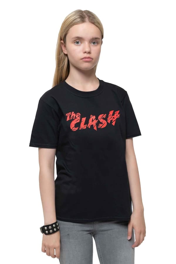 The Clash Kids T Shirt Classic Band Logo Official Black Ages 5-14 yrs