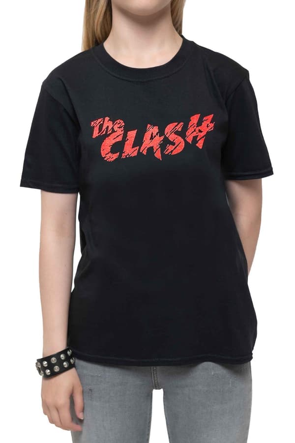 The Clash Kids T Shirt Classic Band Logo Official Black Ages 5-14 yrs