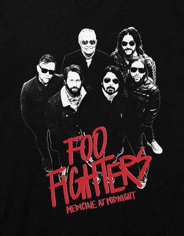 Foo Fighters T Shirt Medicine At Midnight Photo Band Logo Official Mens Black