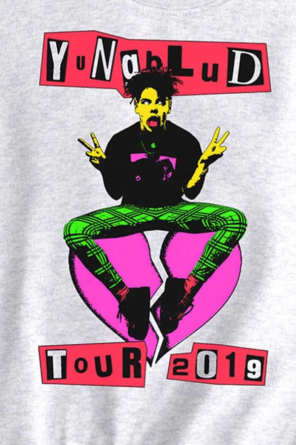 Yungblud Sweatshirt Tour 2019 Back print dates Official White Unisex