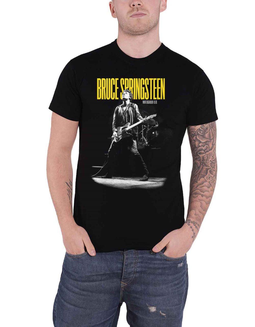 Bruce Springsteen T Shirt Winterland Ballroom Guitar Official Mens Black