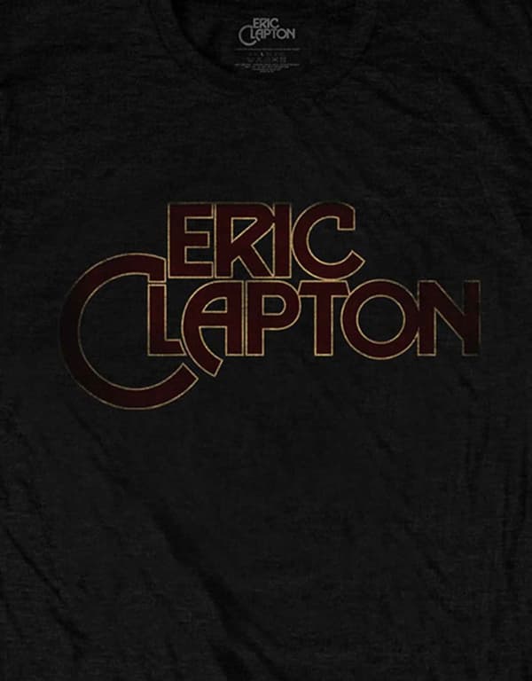 Eric Clapton T Shirt Big C retro vintage Logo Official Mens Black
